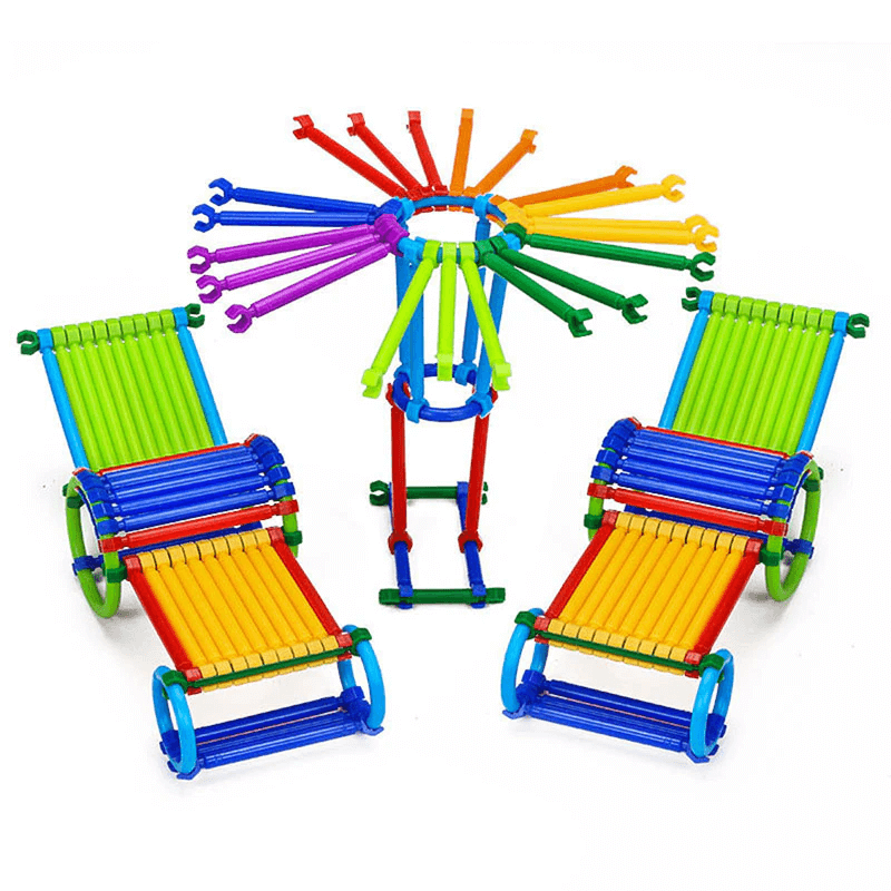 280 stuks Slimme Puzzels - Bouwstenen voor Kinderen, 3D Puzzels en Educatieve Bouwset, Creatief Verbinden en Bouwpakket