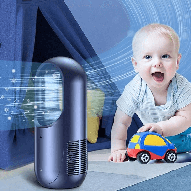 Draagbare ventilator met LED-scherm 2000mAh