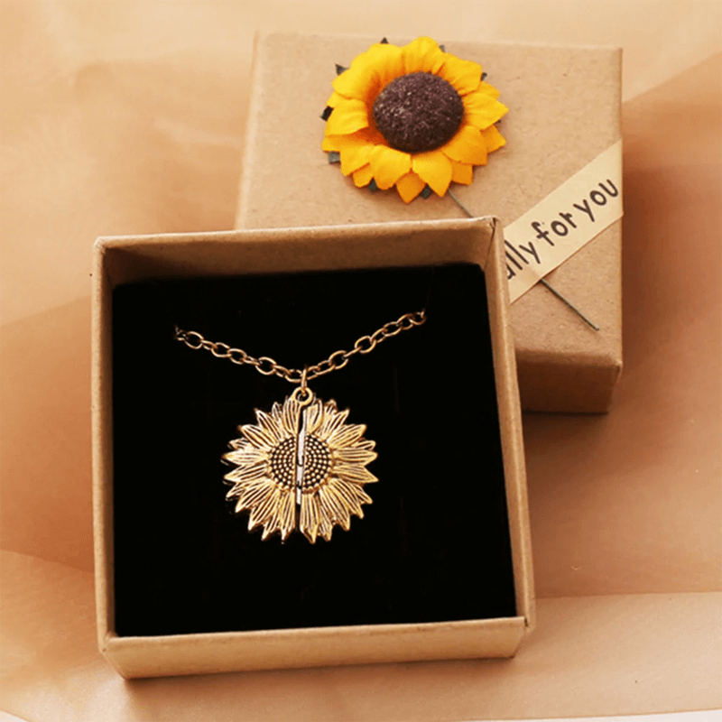 Zonnebloem ketting sieraden