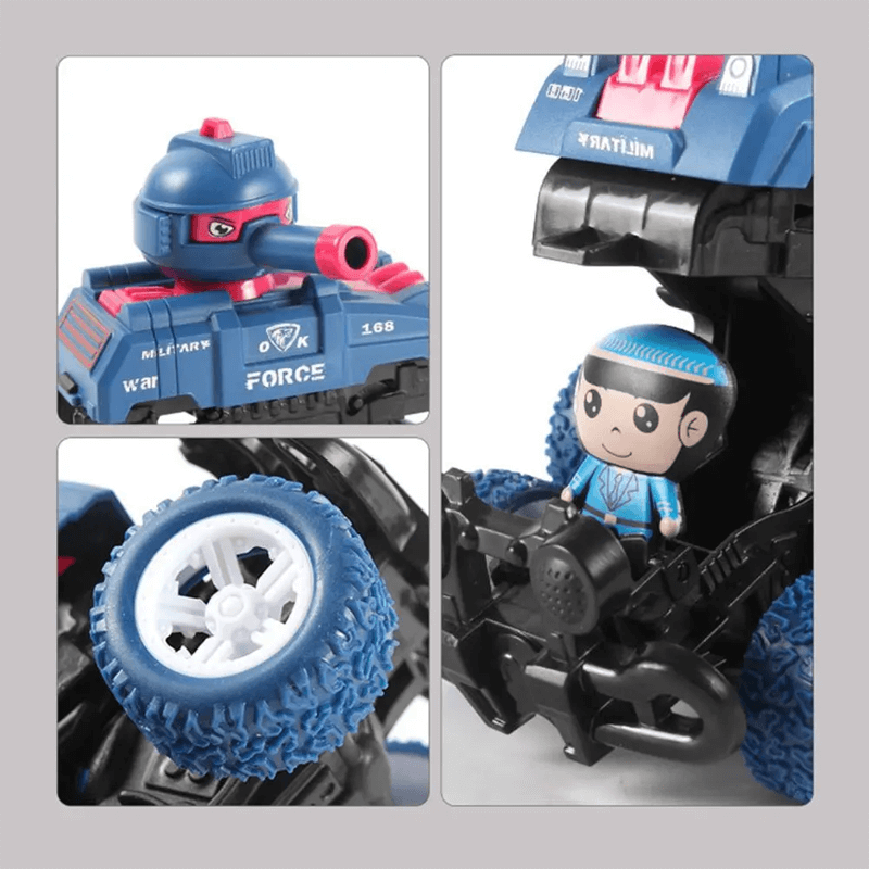 Miniatuur Zeswielig Schuiftank Speelgoed