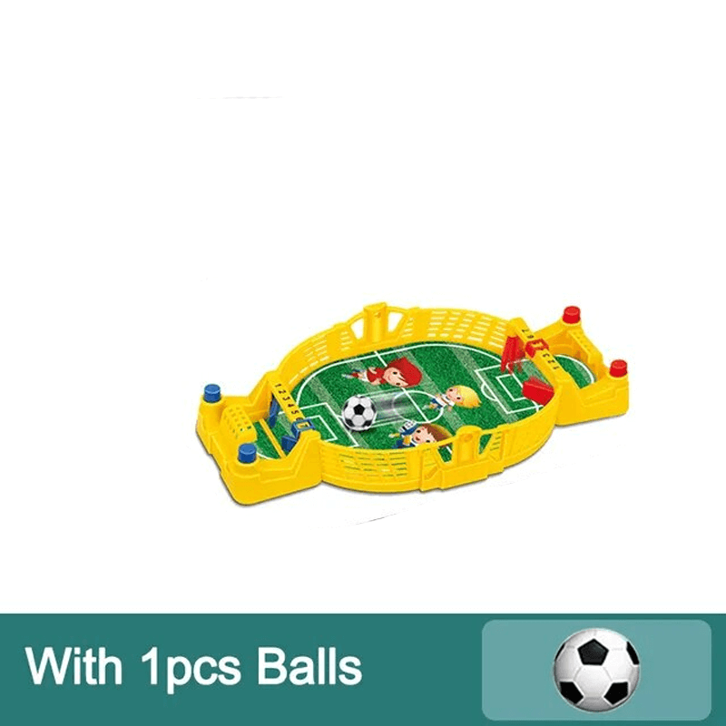 Tafelvoetbalspel voor kinderen & volwassenen - Minivoetbalspel in hout & ABS | Interactief 2-in-1 bordspel voor 2-4 spelers