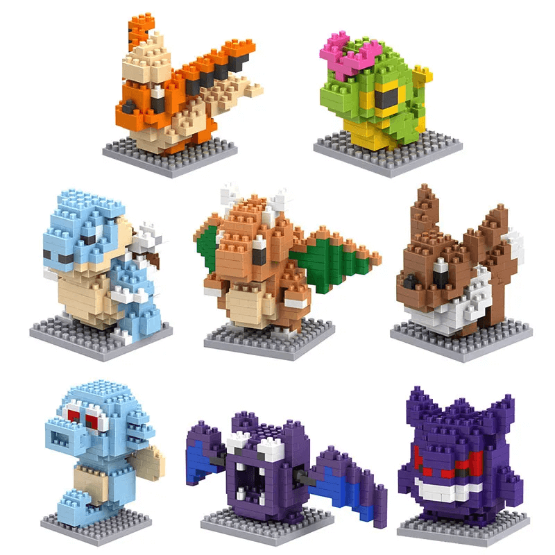 Poke Character Nanoblocks Anime Bouwstenen