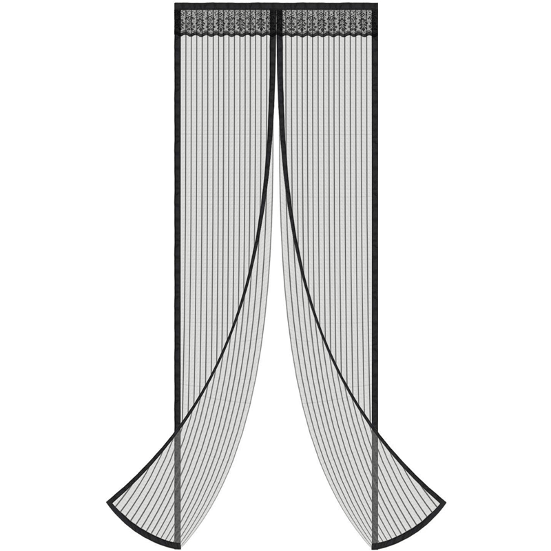 Magnetisch muskietennet voor deur met automatische sluiting | Insectennet met magnetisch slot - Bescherming tegen muggen voor patio, balkon & ingang (Meerdere maten)