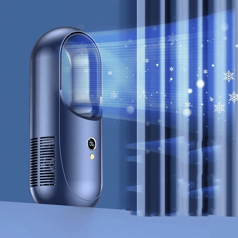 Draagbare ventilator met LED-scherm 2000mAh