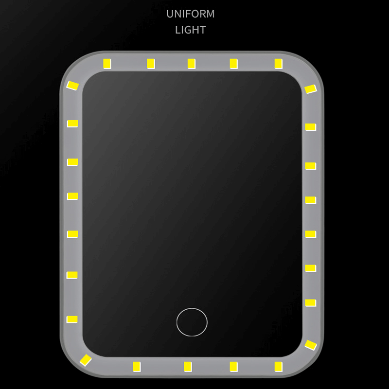 Draagbare LED make-up spiegel