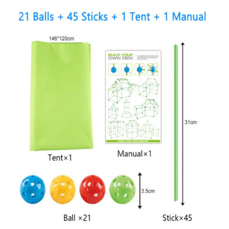 3D Speelhuis | Kit met Sticks DIY Doe Het Zelf Leren voor Kinderen