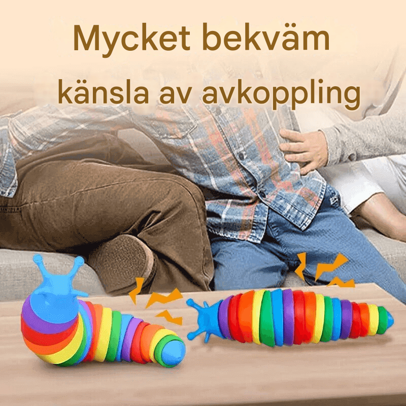 3D kleurrijke slak knuffel