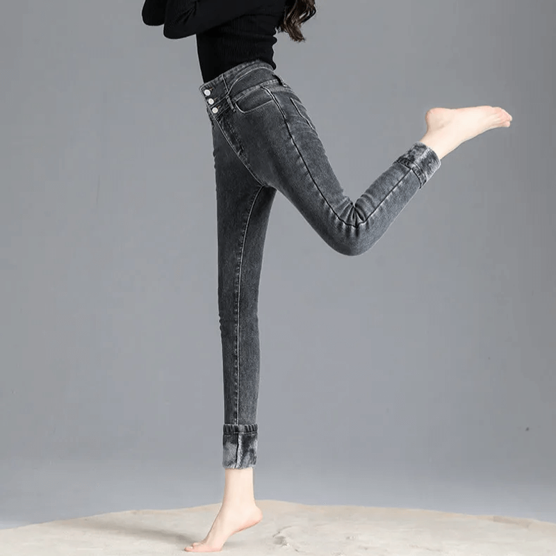 Thermische winterbroek met hoge taille