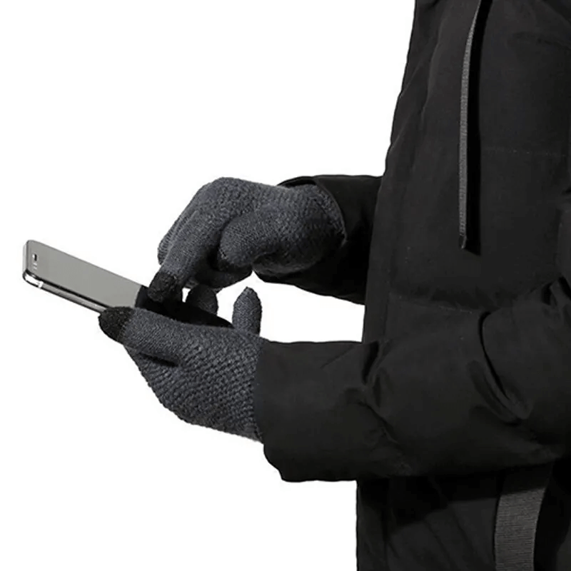 Gebreide wollen handschoenen