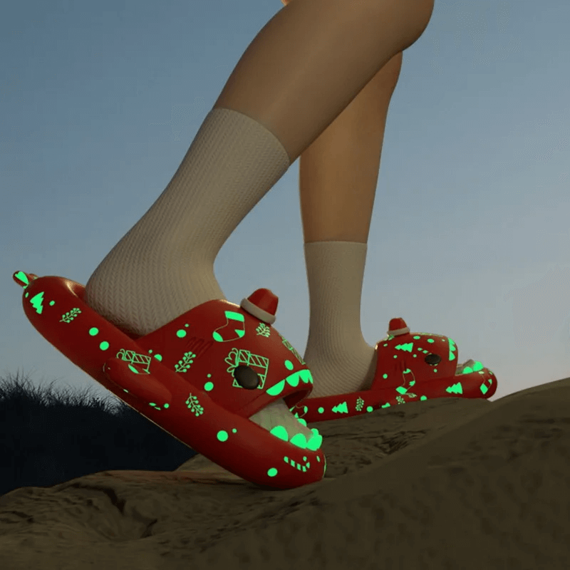 Comfortabele lichtgevende EVA Shark Slides