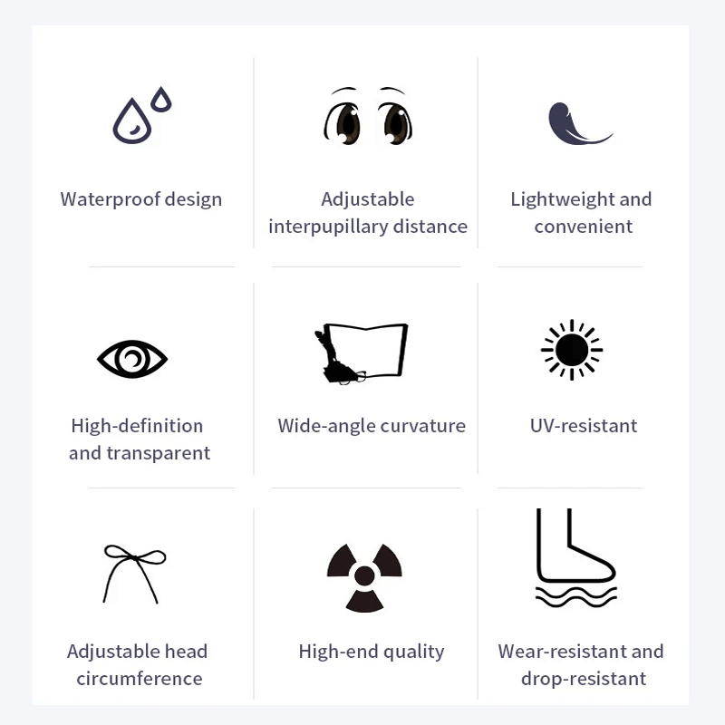 Waterdichte zwembril HD Volwassen