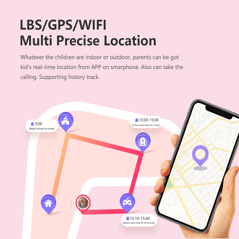 4G waterbestendig Smartwatch voor kinderen