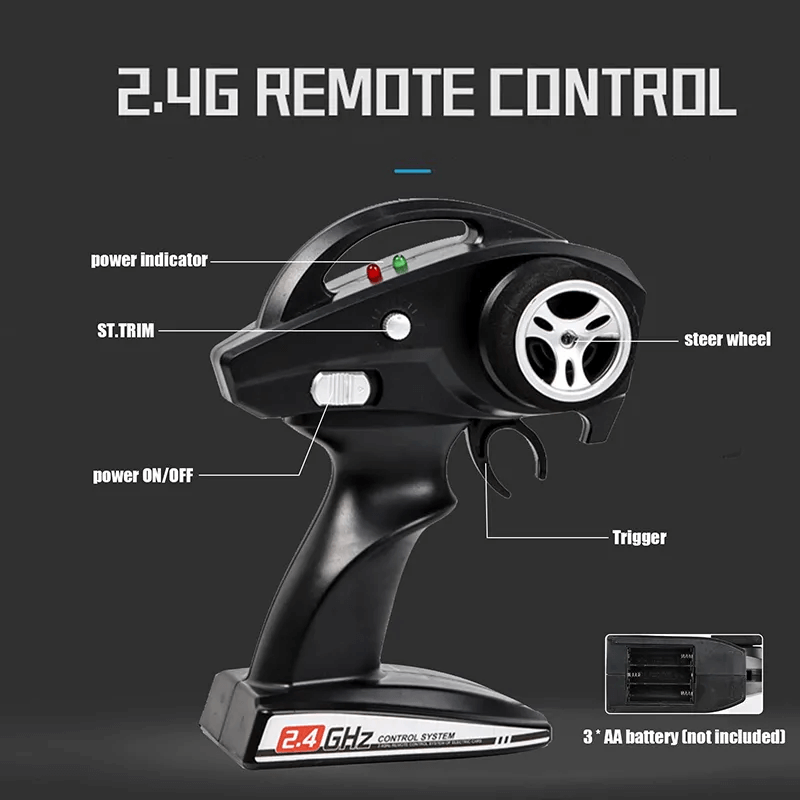 2.4G 4WD Brushless RC Car - Hoge snelheid Off-Road Racing voertuig met 80 km/h