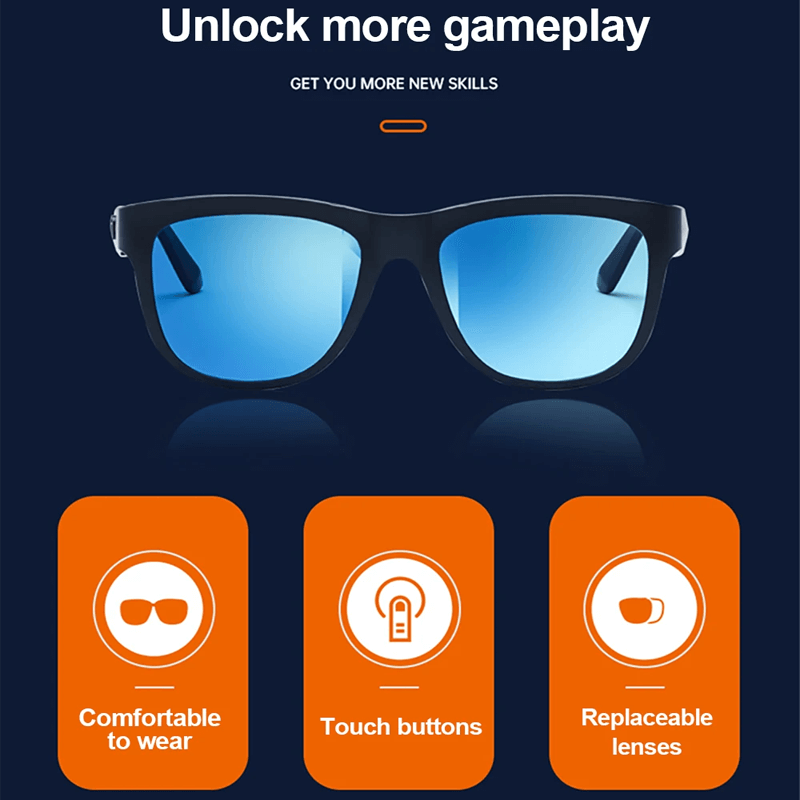 Bluetooth slimme bril met luidsprekers