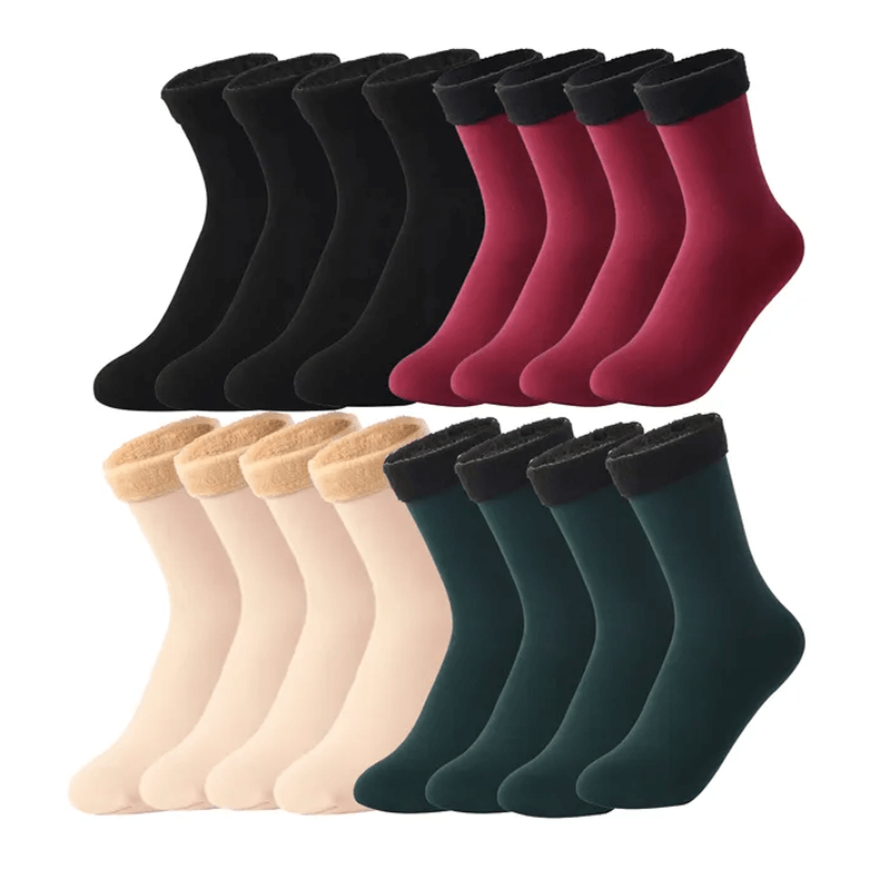 Zachte fluwelen wintersokken