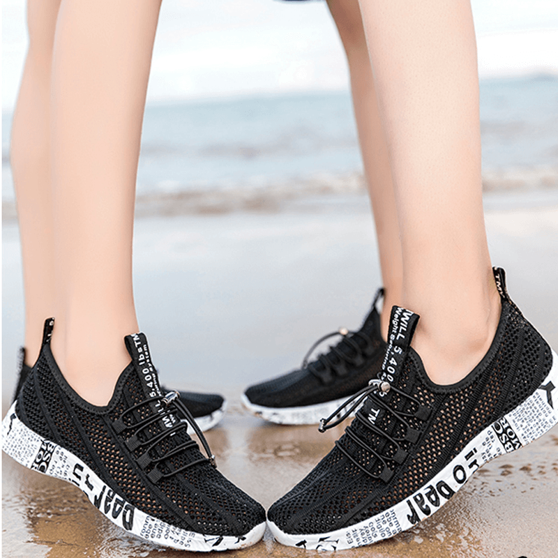 Ademende mesh schoenen