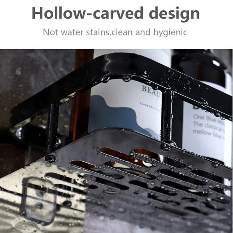 Wand gemonteerde opbergplank - Uittrekbare hoekplank voor badkamer