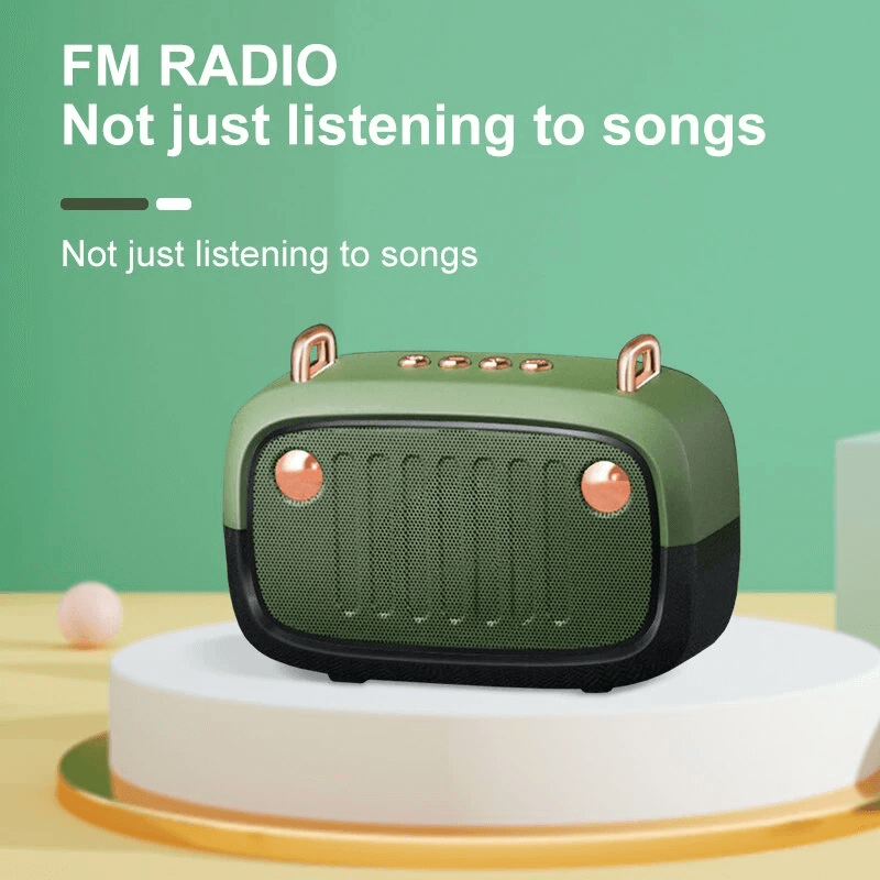 Draagbare luidspreker in retro-uitvoering