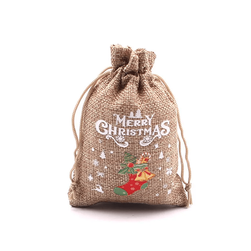 Gezellige kersttas voor kerstcadeaus 10x14cm