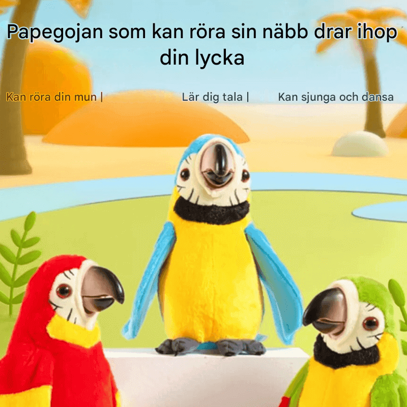 Interactieve sprekende papegaai