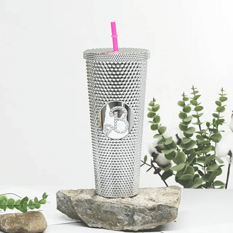 Herbruikbare mok met rietje 710ml