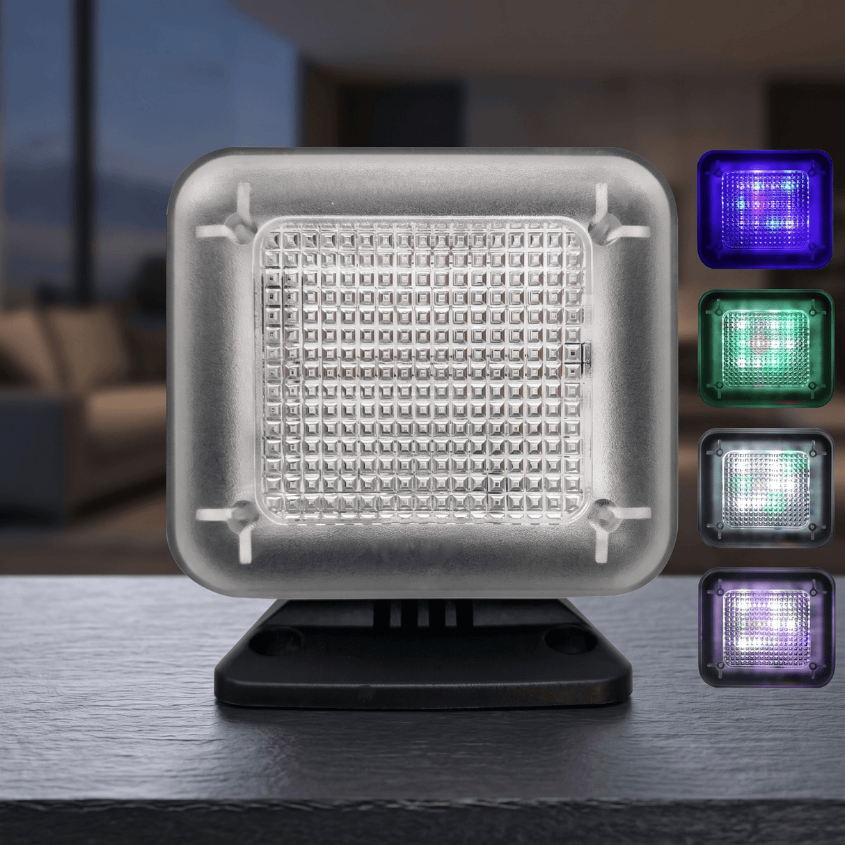 GlowGuard – LED TV-Simulator med Timer och Skymningssensor – Inbrottsskydd för Hem, Lägenhet och Studentrum