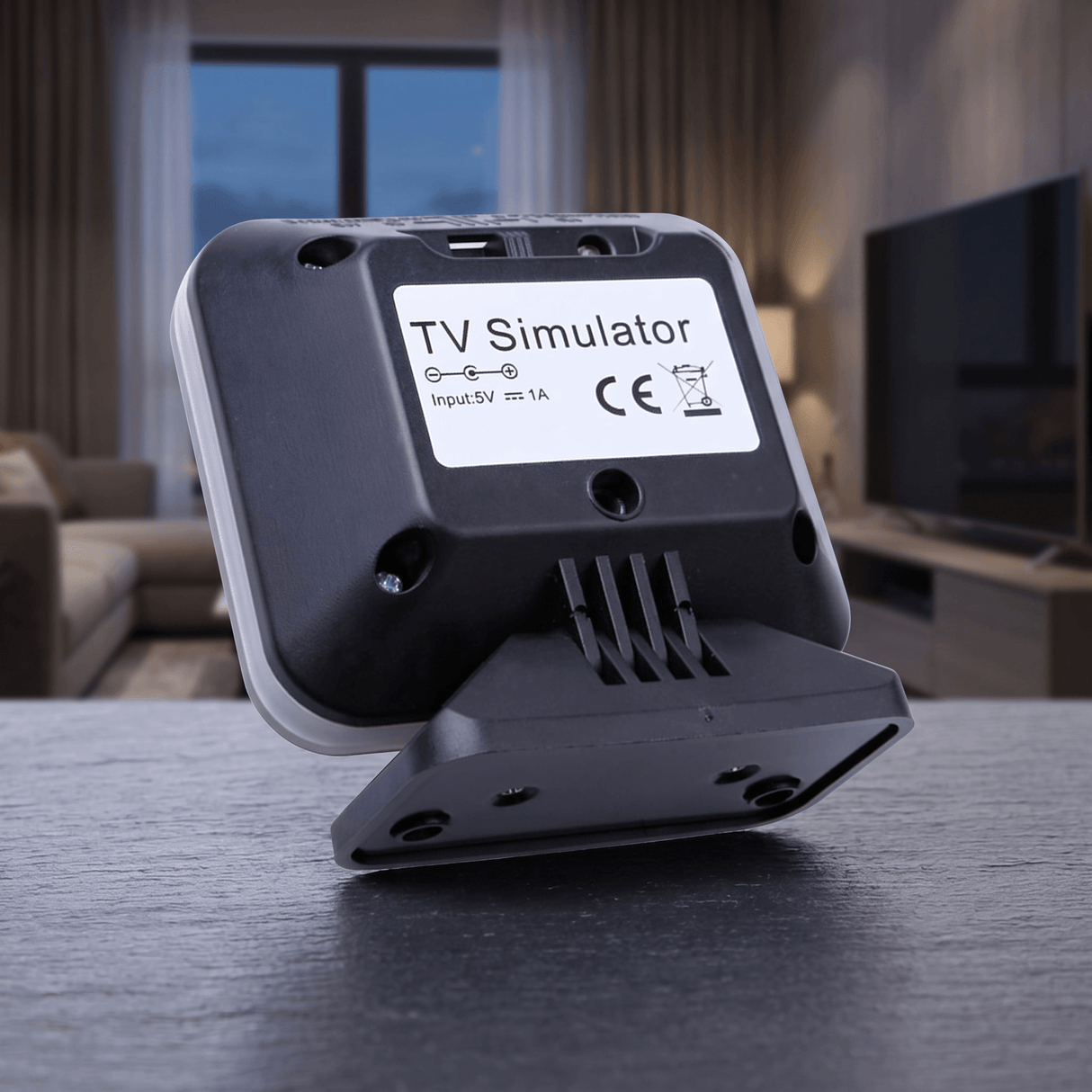 GlowGuard – LED TV-Simulator med Timer och Skymningssensor – Inbrottsskydd för Hem, Lägenhet och Studentrum