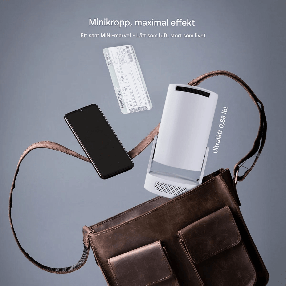 LumiCast View – Magcubic HY300 Pro+ Mini Projektor med Android 11, WiFi 6 & 720P LED-Bild för Hemmabio och Underhållning