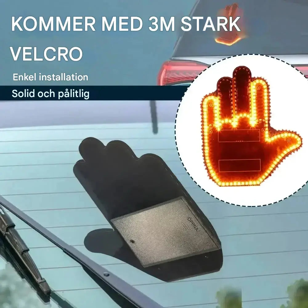 GlowHand - Leuke handlamp voor in de auto met afstandsbediening | Laat je stemming in het verkeer op een briljante manier zien