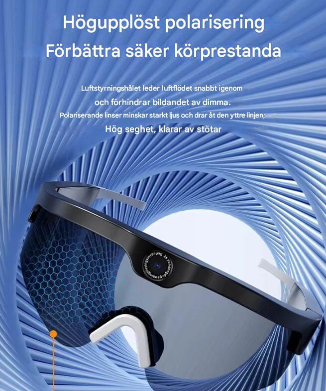 SmartSol - Zonnebril met ingebouwde camera en draadloze hoofdtelefoon | Compact en functioneel voor actieve avonturen