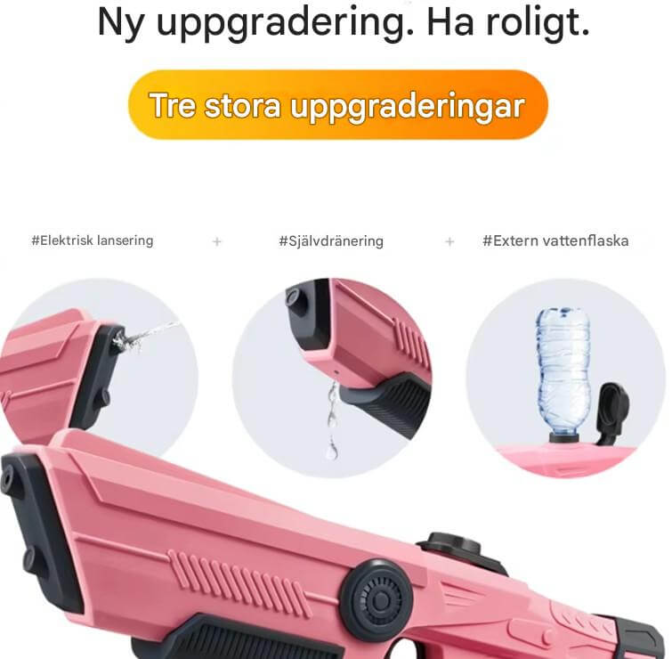 SplashForce - Automatisch waterkanon voor spelen en zomerspelen | Elektrisch aangedreven, groot bereik en veel actie