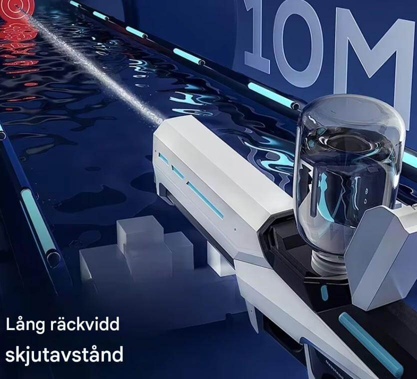 SplashForce - Automatisch waterkanon voor spelen en zomerspelen | Elektrisch aangedreven, groot bereik en veel actie