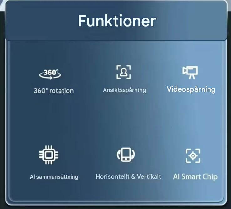 AiveloTrack - AI 360° Gezichtsvolgsysteem Mobiele Houder | Handsfree Opnemen voor Vlogs, Live Broadcasts & Videogesprekken