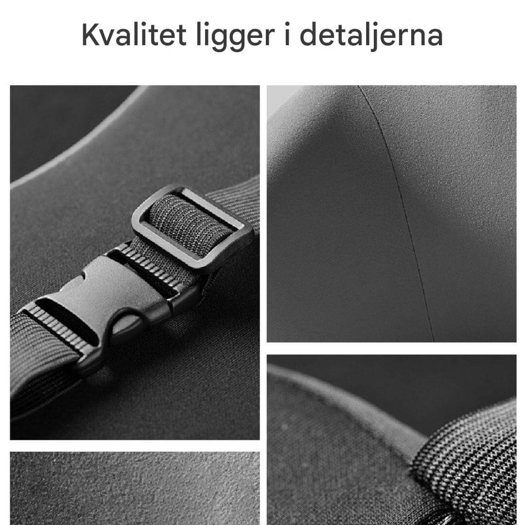 Travilo - Ergonomisch nek- en rugkussen voor autoritten | Aanpasbaar comfort in elke stoel