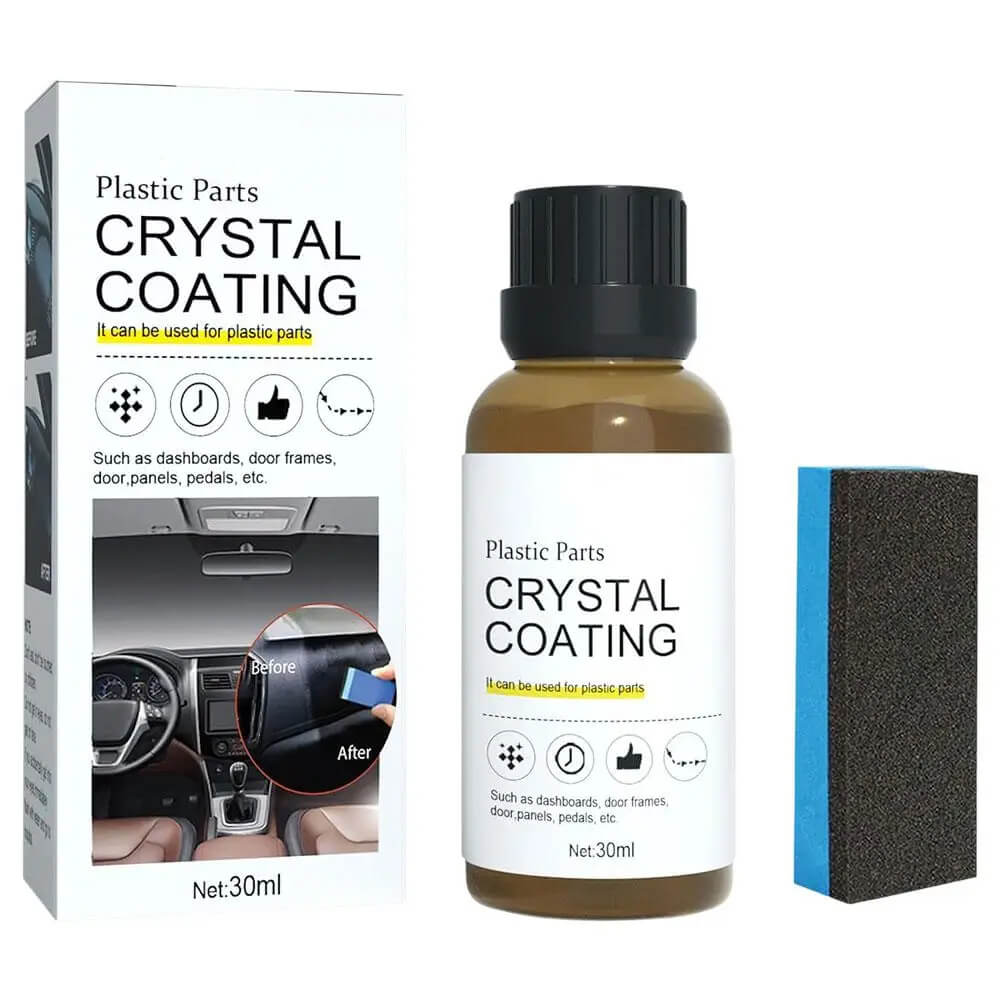 Car Plastic Renewal & Crystal Wax - Langdurige 30ml vloeistof voor auto-onderhoud en plastic vernieuwing