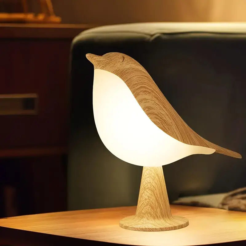 FeatherGlow - LED Vogel Nachtlampje met Touch Control | Decoratieve & Ontspannende Verlichting voor Slaapkamer en Woonkamer