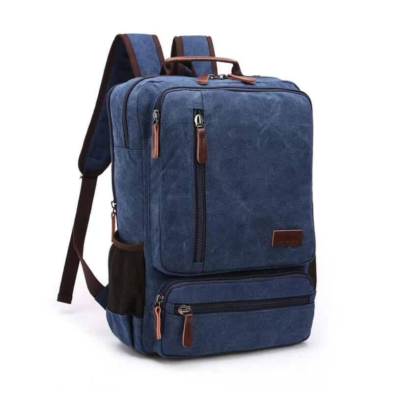 NomadiqPack – Vintage Canvas Ryggsäck för Resor | Stil, Funktion och Flexibilitet i Ett