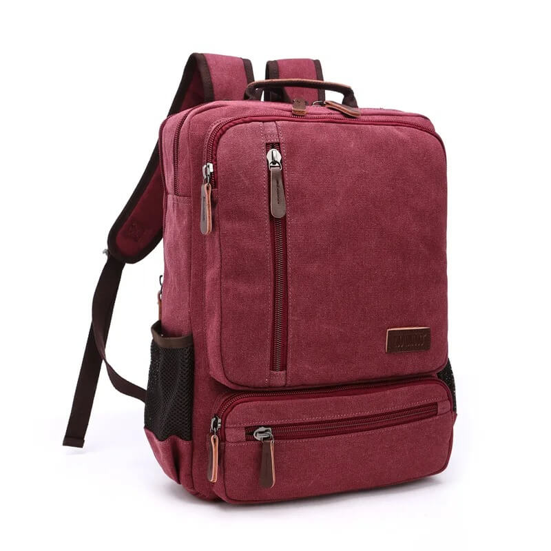 NomadiqPack – Vintage Canvas Ryggsäck för Resor | Stil, Funktion och Flexibilitet i Ett