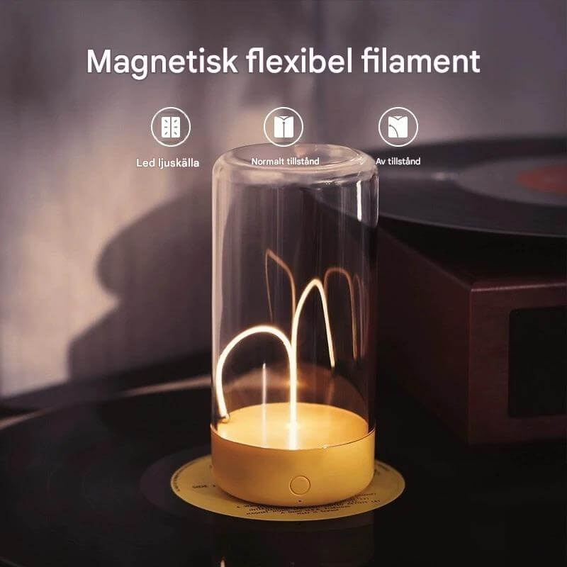 QuantumGlow - Draagbare LED-lamp met magnetische en flexibele gloeidraad | USB-C oplaadbare sfeerverlichting
