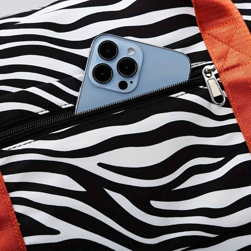 SafariStyle - Reistas met dierenprint | Veelzijdige schoudertas voor trainingen en weekendtrips