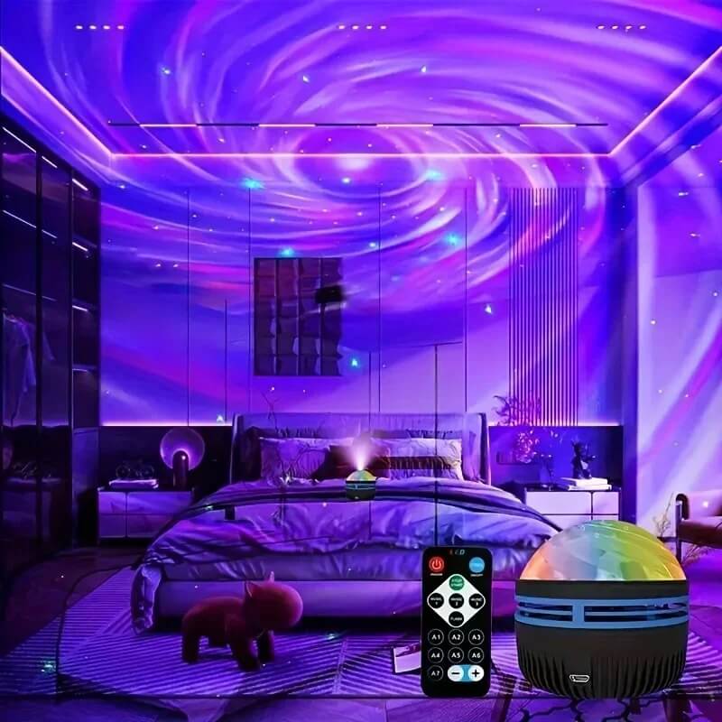 StarGlo - LED Galaxy Projector Lamp | Sfeerverlichting met afstandsbediening voor magische sfeer