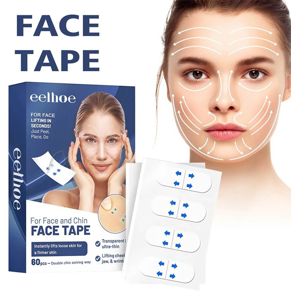 VisivaLift - Onzichtbare Facelift Tape | Discrete Huidverzorging voor een Natuurlijk Frisser Gezicht
