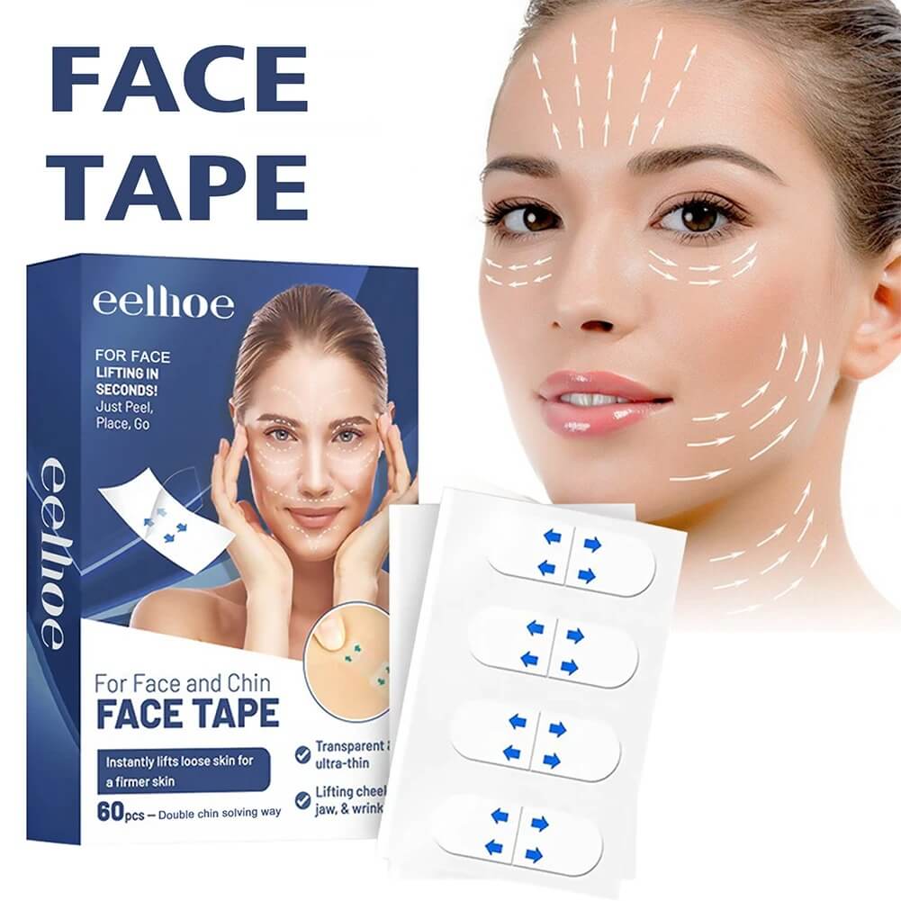 VisivaLift - Onzichtbare Facelift Tape | Discrete Huidverzorging voor een Natuurlijk Frisser Gezicht