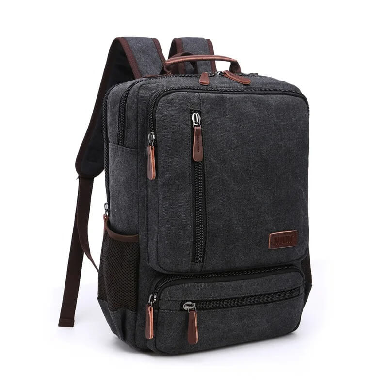 NomadiqPack – Vintage Canvas Ryggsäck för Resor | Stil, Funktion och Flexibilitet i Ett
