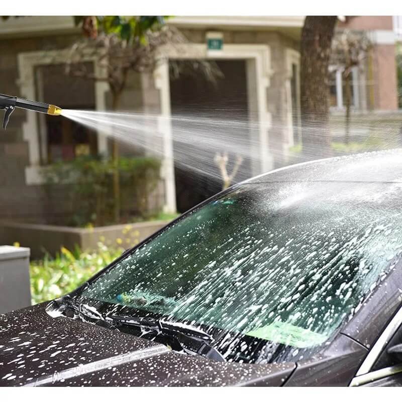 FlexiSpray - Flexibele en uitbreidbare hogedrukslang met verstelbaar mondstuk voor buitengebruik