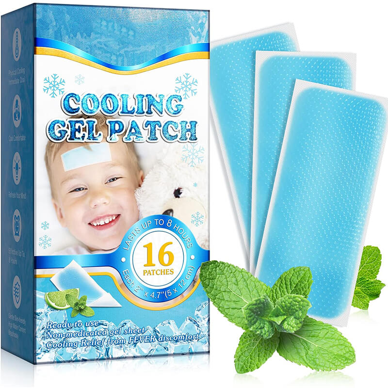 CooliPatch - Koortspleister voor kinderen | Cooling Gel Patch voor natuurlijke verlichting zonder medicijnen