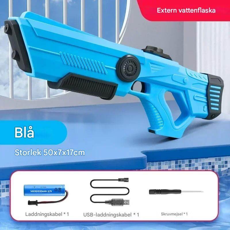 SplashForce - Automatisch waterkanon voor spelen en zomerspelen | Elektrisch aangedreven, groot bereik en veel actie