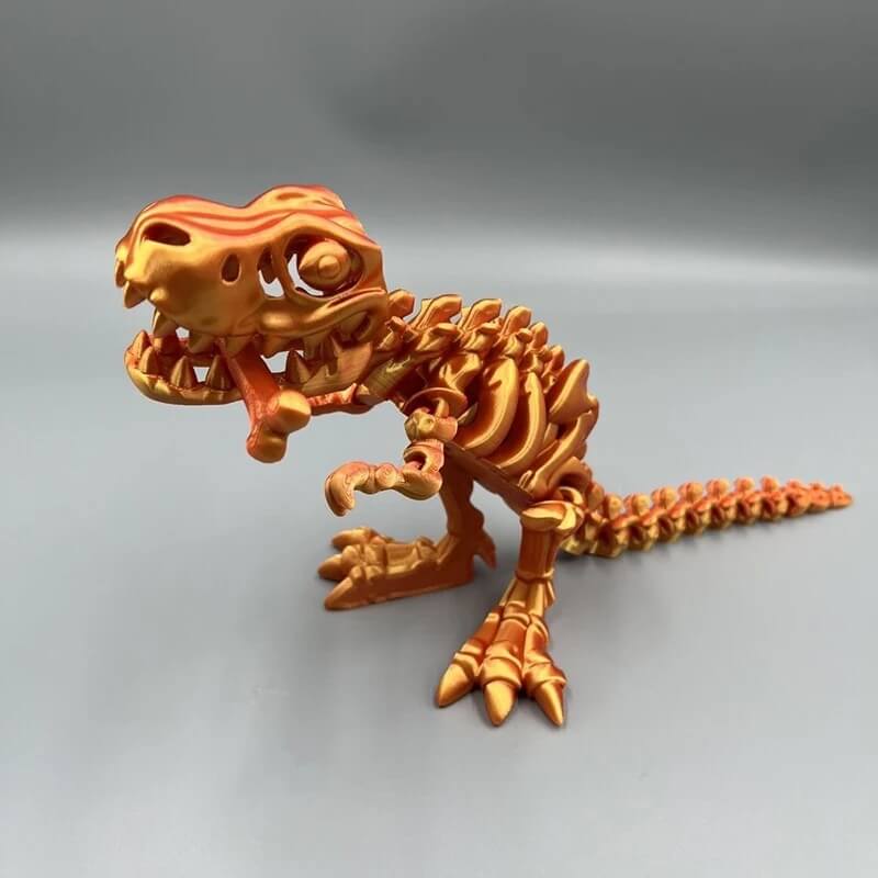 DinoFlex - beweegbaar 3D-geprint dinosaurusmodel voor spel en decor