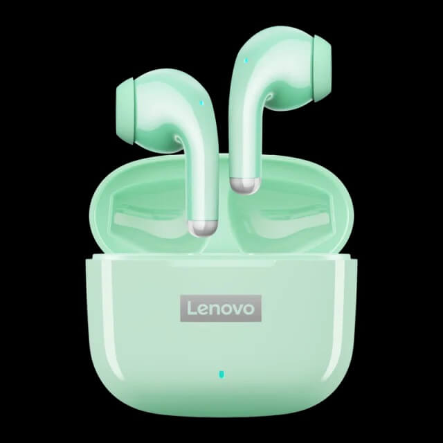 Lenovo LP40 Pro - Bluetooth 5.1 draadloze hoofdtelefoon met hifi-geluid, aanraakbediening, oplaadetui en microfoon