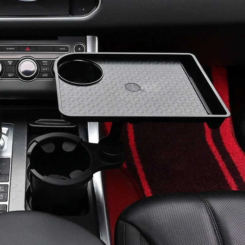 CarMealTray - Dienblad voor in de auto met draaibaar opschepoppervlak | Gemakkelijk eten en organiseren in de auto